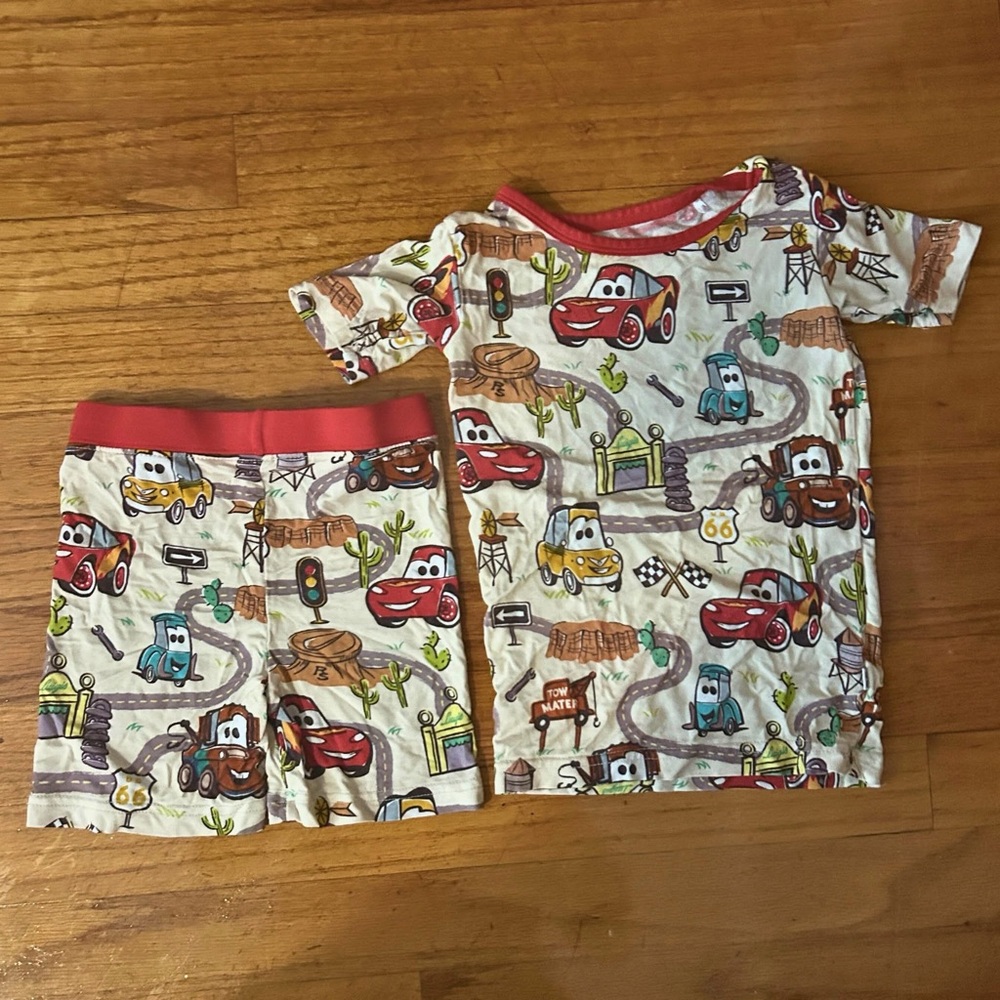 Little Sleepies Cars Short Pajama Set 3T